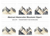 Mountain Range Clipart Bundle