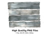 Grey Horizontal Bars Clipart Bundle