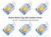 Blue Tag Leather Patch Clipart Bundle