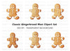 Gingerbread Man Christmas Clipart Bundle