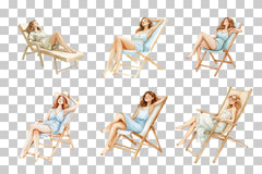Beach Chair Relaxation Clipart Bundle - CraftNest - Digital Crafting and Art