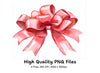 Elegant Red Bows Clipart Bundle