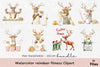 Reindeer Fitness Clipart Bundle
