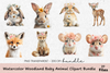 Woodland Baby Animal Clipart Bundle
