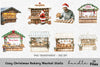 Gingerbread Christmas Market Clipart Bundle