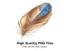 Rustic Feather Clipart Bundle