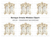 Elegant Baroque Window Clipart Bundle