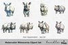 Rhinoceros Clipart Bundle
