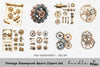 Vintage Steampunk Gears Clipart Bundle