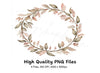Autumn Leaves Wreath Clipart Bundle