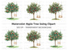 Apple Tree Swing Clipart Bundle