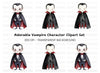 Cute Baby Vampire Clipart Bundle