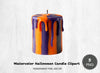 Halloween Candle Clipart Bundle