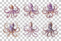 Vintage Octopus Sea Creature Clipart Bundle - CraftNest - Digital Crafting and Art