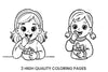 Kids Eating Healthy Fruits Coloring Books