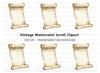 Vintage Scroll Clipart Bundle