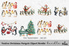 Musical Christmas Penguin Clipart Bundle