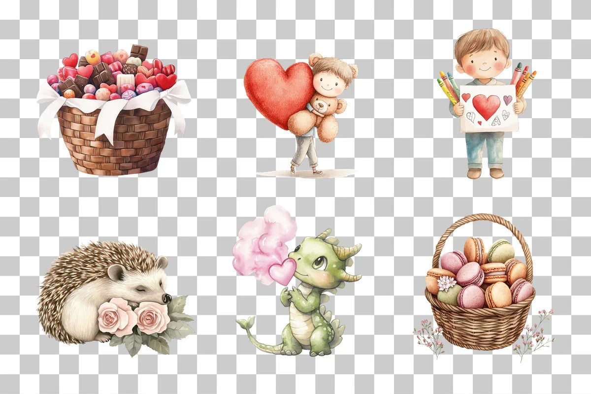 Charming Cute Animals & Sweets Clipart Bundle - CraftNest - Digital Crafting and Art