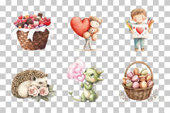 Charming Cute Animals & Sweets Clipart Bundle - CraftNest - Digital Crafting and Art