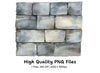 Grey Brick Wall Clipart Bundle