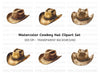 Rustic Brown Cowboy Hat Clipart Bundle
