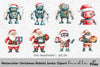 Christmas Robot Clipart Bundle