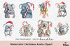 Christmas Koala Clipart Bundle