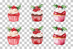 Holiday Cupcake Clipart Bundle - CraftNest - Digital Crafting and Art