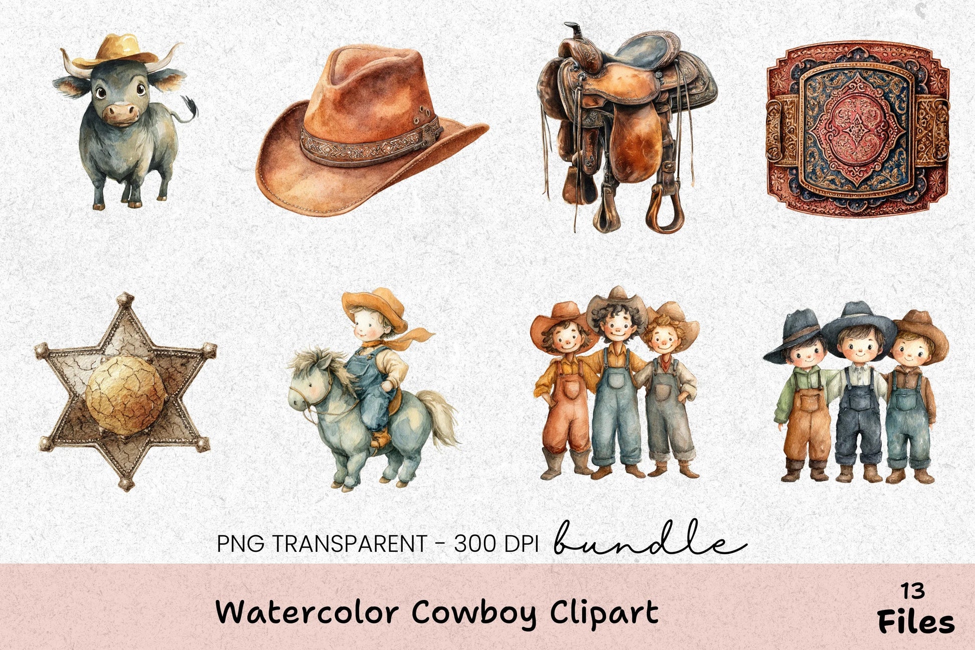 Cowboy Clipart Bundle - CraftNest - Digital Crafting and Art