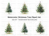Festive Christmas Tree Clipart Bundle