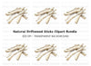 Natural Driftwood Stack Clipart Bundle