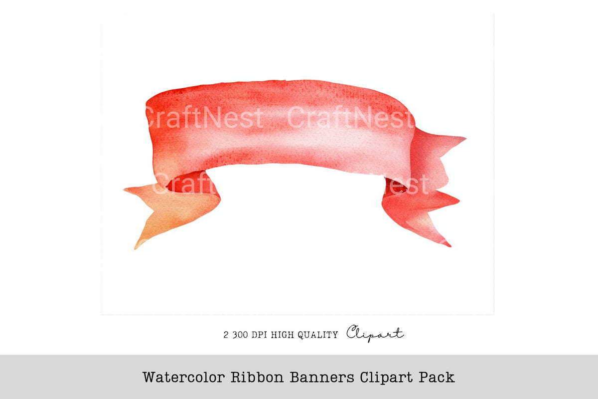 Ribbon Banners Clipart Bundle