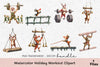 Holiday Workout Clipart Bundle