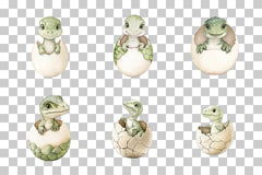 Baby Dinosaur Hatching Egg Clipart Bundle - CraftNest - Digital Crafting and Art