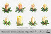 Christmas Candle Clipart Bundle