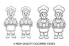 Gingerbread Bakers Fun Coloring Books