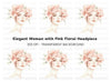 Floral Headwrap Woman Clipart Bundle