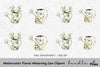 Floral Watering Can Clipart Bundle