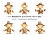 Cute Scarecrow Clipart Bundle