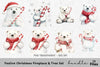 Christmas Polar Bear Clipart Bundle
