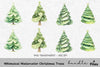 Whimsical Christmas Trees Clipart Bundle