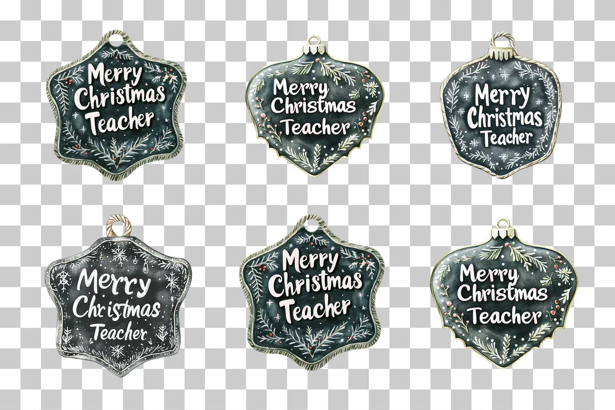 Merry Christmas Teacher Clipart Bundle - CraftNest - Digital Crafting and Art