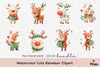 Cute Reindeer Clipart Bundle