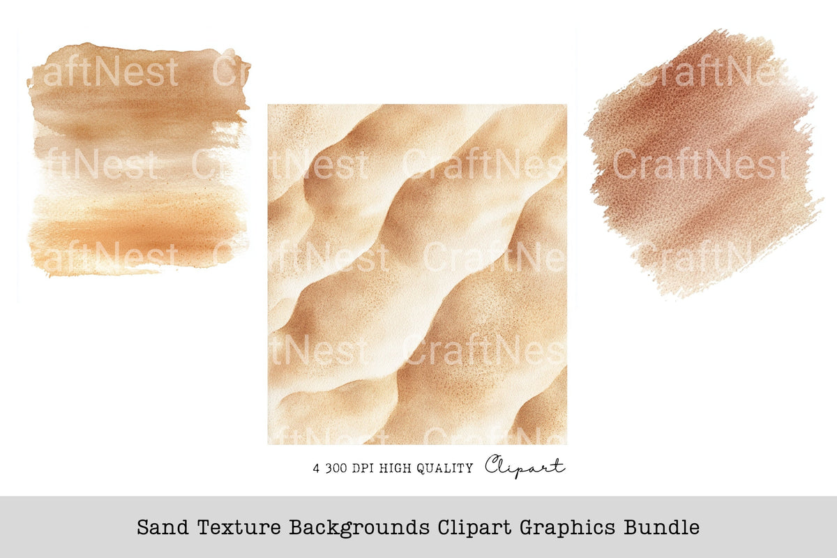 Sand Texture Backgrounds Graphics Clipart Bundle