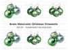 Green Christmas Ornaments Clipart Bundle