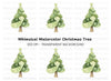 Whimsical Christmas Tree Clipart Bundle