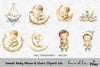 Sweet Babies and Moon Clipart Bundle