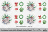 Christmas Holly Books and Gifts Clipart Bundle