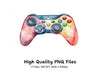 Gaming Controllers Clipart Bundle