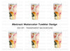 Abstract Tumbler Clipart Bundle